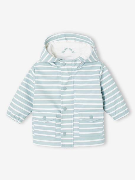 Rain coat and trousers set for baby boys grey blue - vertbaudet enfant 