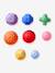 Lot de 8 balles sensorielles jaune - vertbaudet enfant 