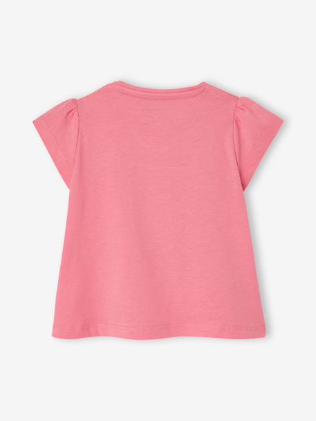 Fancy T-Shirt for Baby Girls light blue+rose - vertbaudet enfant 