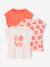 Pack of 3 girls' short-sleeved t-shirts - BASICS grey blue+pale blue+rosy - vertbaudet enfant 
