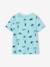 Printed boy's t-shirt denim blue+lichen+marl white+mint green - vertbaudet enfant 