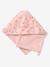 Bath cape + wash mitt MY HEART printed pink - vertbaudet enfant 