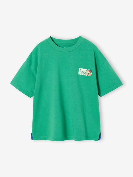 Boys' short-sleeved T-shirt green - vertbaudet enfant 