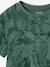 T-shirt garçon imprimé blanc chiné+bleu jean+lichen+menthe - vertbaudet enfant 