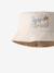 Reversible cotton bucket hat for baby boys cappuccino - vertbaudet enfant 