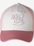Casquette enfant fille coton brodée vieux rose - vertbaudet enfant 