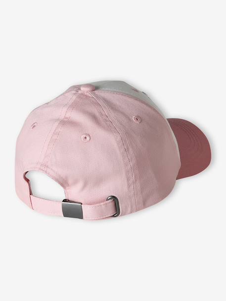 Embroidered Cotton Cap for Baby Girls old rose - vertbaudet enfant 
