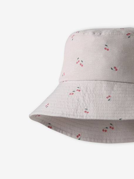 Wide-Brim Bucket Hat for Girls vanilla - vertbaudet enfant 