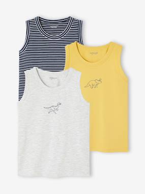 Garçon-Sous-vêtement-Slip, Boxer-Lot 3 débardeurs garçon