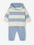 Baby sweatshirt and joggers set crystal blue - vertbaudet enfant 