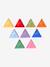 Set of 9 sensory triangles multicoloured - vertbaudet enfant 