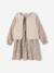 Girl's sherpa dress and cardigan set ecru - vertbaudet enfant 