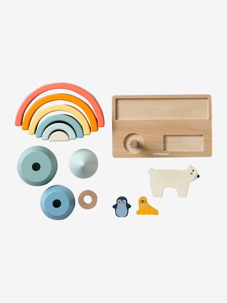 Trio jouets d'éveil en bois FSC® bois - vertbaudet enfant 