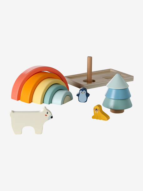 Trio of FSC® wooden early learning toys wood - vertbaudet enfant 