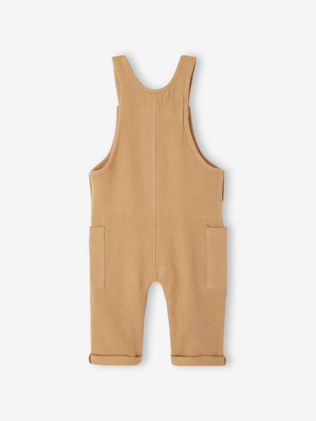 Fleece Dungarees for Babies taupe - vertbaudet enfant 