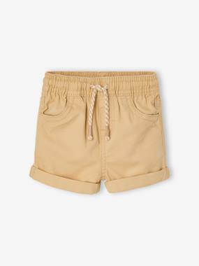 Baby-Twill Shorts with Elasticated Waistband, for Baby Boys