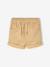 Twill Shorts with Elasticated Waistband, for Baby Boys cappuccino+terracotta - vertbaudet enfant 