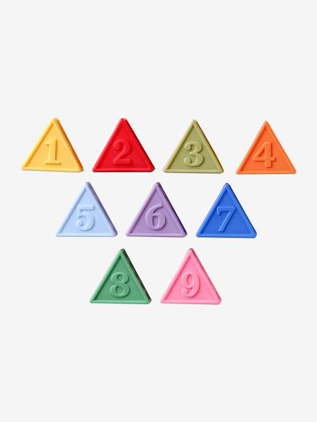 Set of 9 sensory triangles multicoloured - vertbaudet enfant 