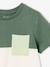 Colourblock T-Shirt for Boys BLUE MEDIUM SOLID WITH DESIGN+English green+mint green+ORANGE MEDIUM SOLID WITH DESIG - vertbaudet enfant 