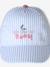 Striped Cotton Cap for Baby Girls striped blue - vertbaudet enfant 