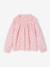 Girl's blouse with smocked sleeves ecru+pale pink - vertbaudet enfant 