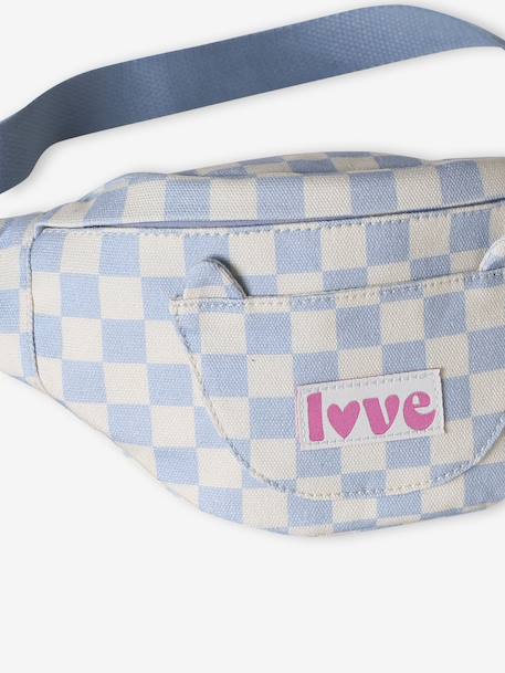 Sac banane animation poche chat fille bleu pâle+blush+double stone+multicolore+rose - vertbaudet enfant 