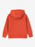 Hoodie with Motif on Chest for Boys, Basics orange+petrol blue - vertbaudet enfant 