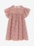 Cotton Gauze Dress with Floral Print, for Girls beige+pale pink+printed beige+vanilla - vertbaudet enfant 