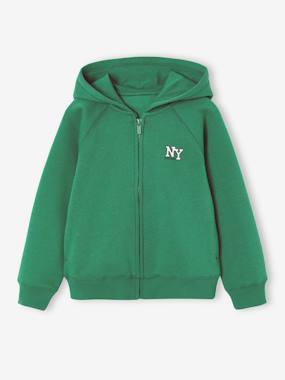 Sweat zippé garçon Basics - vertbaudet enfant Garçon-Pull, gilet, sweat-Sweat-Sweat zippé garçon Basics