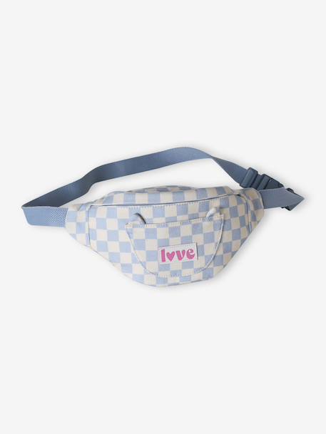 Sac banane animation poche chat fille bleu pâle+blush+double stone+multicolore+rose - vertbaudet enfant 