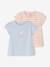 Fancy T-Shirt for Baby Girls light blue+rose - vertbaudet enfant 