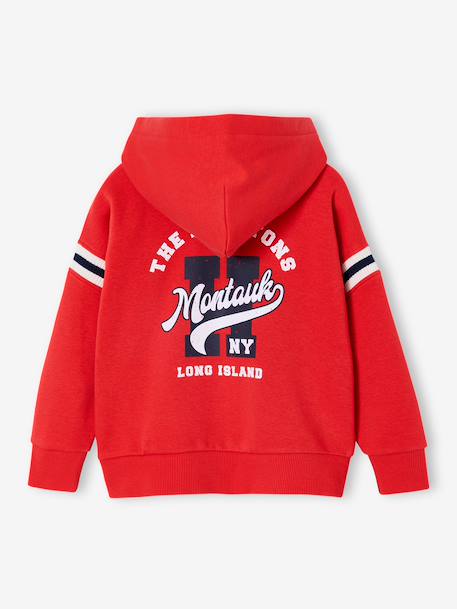 Boy's sweatshirt with placed motif red - vertbaudet enfant 