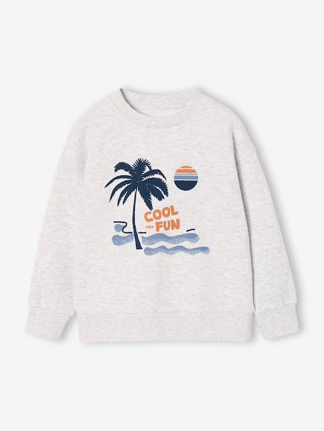 Pack of 2 'Cool and Fun' sweatshirts terracotta+tomato red - vertbaudet enfant 