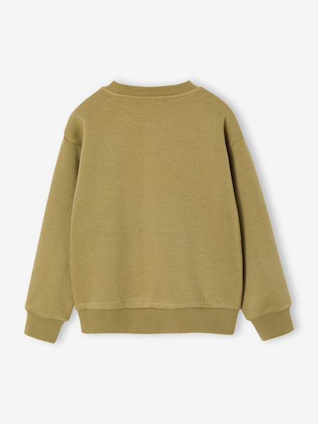Boys’ Brushed Fleece Sweatshirt night blue+olive - vertbaudet enfant 