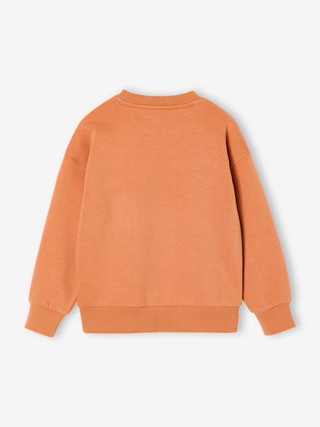 Pack of 2 'Cool and Fun' sweatshirts terracotta+tomato red - vertbaudet enfant 