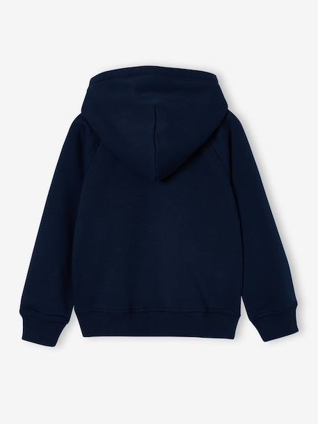 Boys' Basics zipped jacket green+navy blue - vertbaudet enfant 