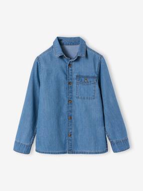 -Chemise en denim léger garçon