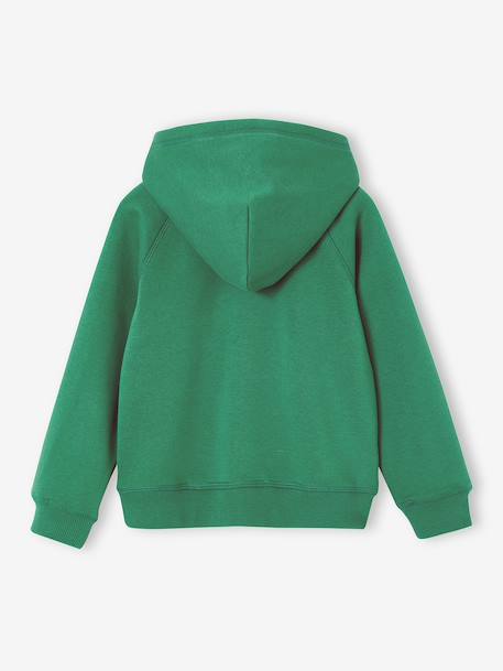 Boys' Basics zipped jacket green+navy blue - vertbaudet enfant 