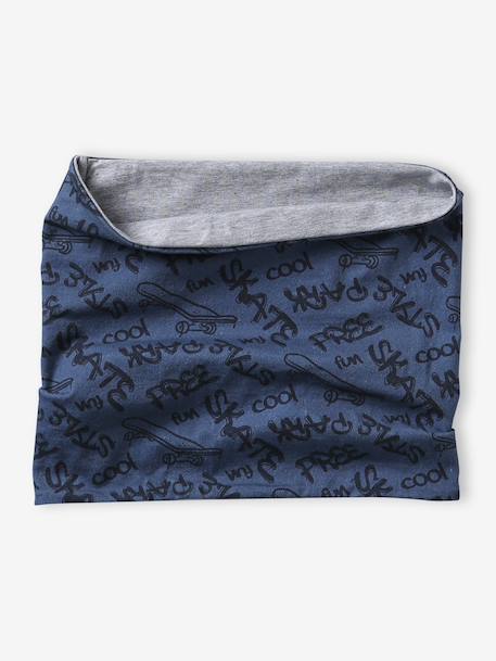 Printed snood for boys medium blue - vertbaudet enfant 