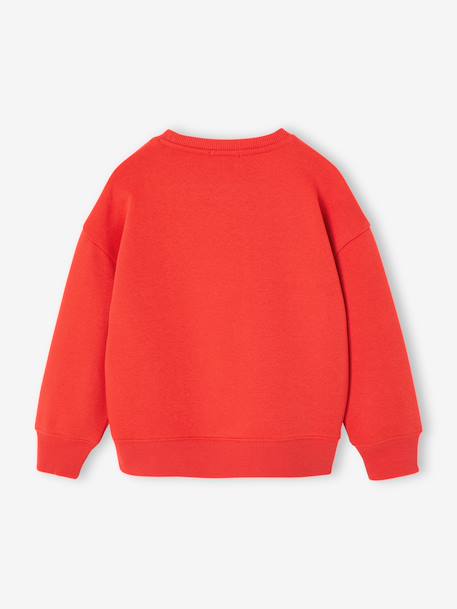 Sweatshirt with Chest Motif for Boys green+pistachio+pomegranate - vertbaudet enfant 