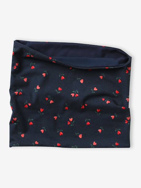 Printed Snood for Girls navy blue - vertbaudet enfant 