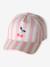 Striped Cotton Cap for Girls rose - vertbaudet enfant 