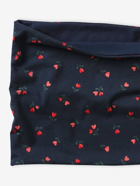 Printed Snood for Girls navy blue - vertbaudet enfant 