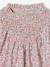 Girl's blouse with smocked sleeves ecru+pale pink - vertbaudet enfant 