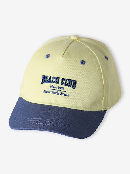 Casquette enfant coton jaune pâle - vertbaudet enfant 