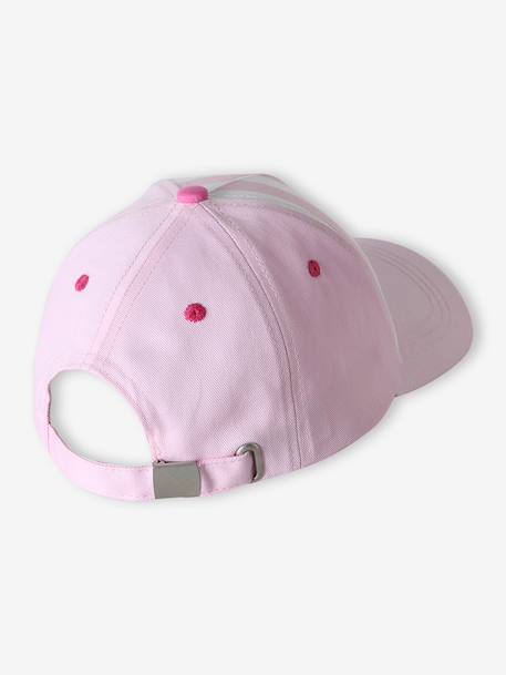 Girls' 'Hola Chicas' cotton cap rose - vertbaudet enfant 