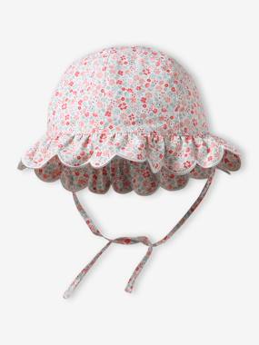 -Chapeau bébé fille finition festonnée