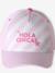 Girls' 'Hola Chicas' cotton cap rose - vertbaudet enfant 