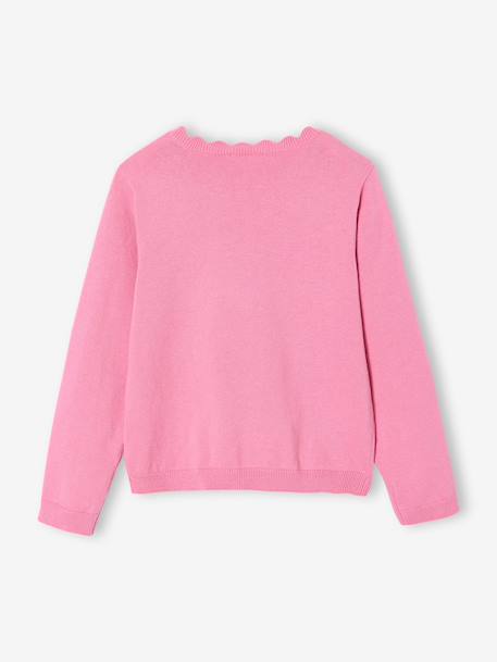 BASICS Jumper for Girls grey green+navy blue+peony pink+tangerine - vertbaudet enfant 