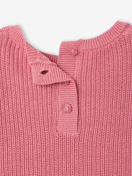 Embroidered baby top old rose+vanilla - vertbaudet enfant 